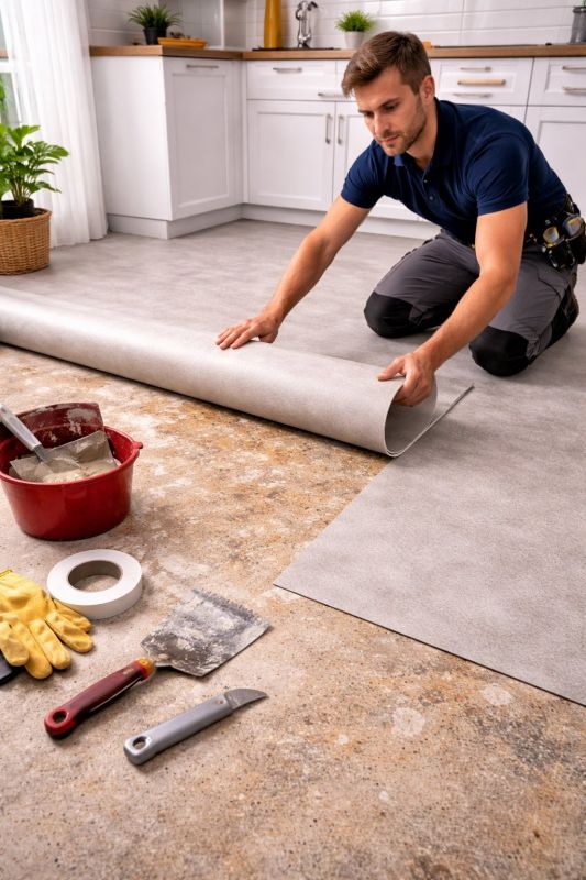 Linoleum Floor Installation in Wellington, CO