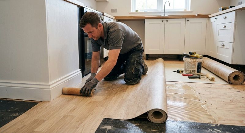 Sheet Linoleum Installation in Wellington, CO
