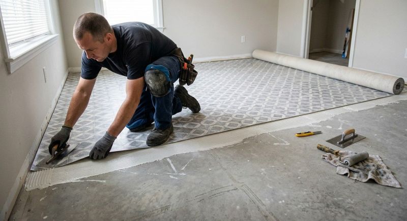 Sheet Linoleum Installation in Wellington, CO